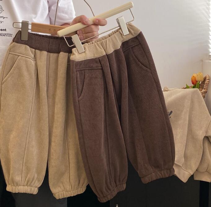 2023秋冬新品★子供服　厚手ズボン★100-140cm★2色