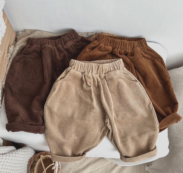 2023秋新作★キッズ服　コーデュロイズボン★80-130★3色