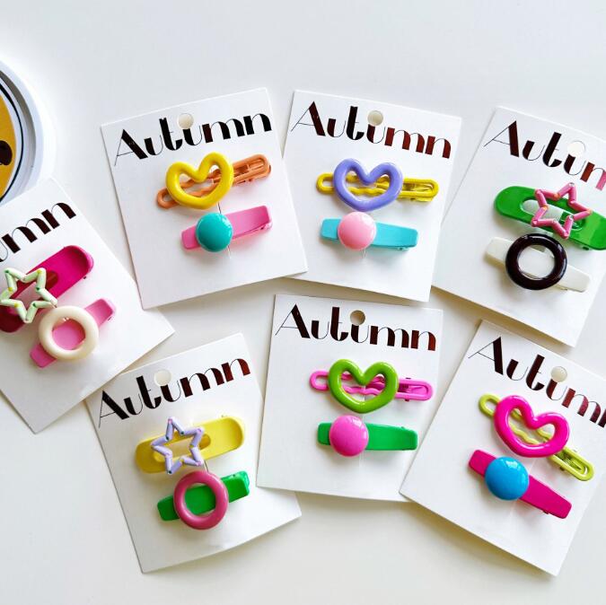 髪飾り★まとめ髪用★ヘアアクセサリー★子供用★キッズ★ヘアピン★2枚入り★多色