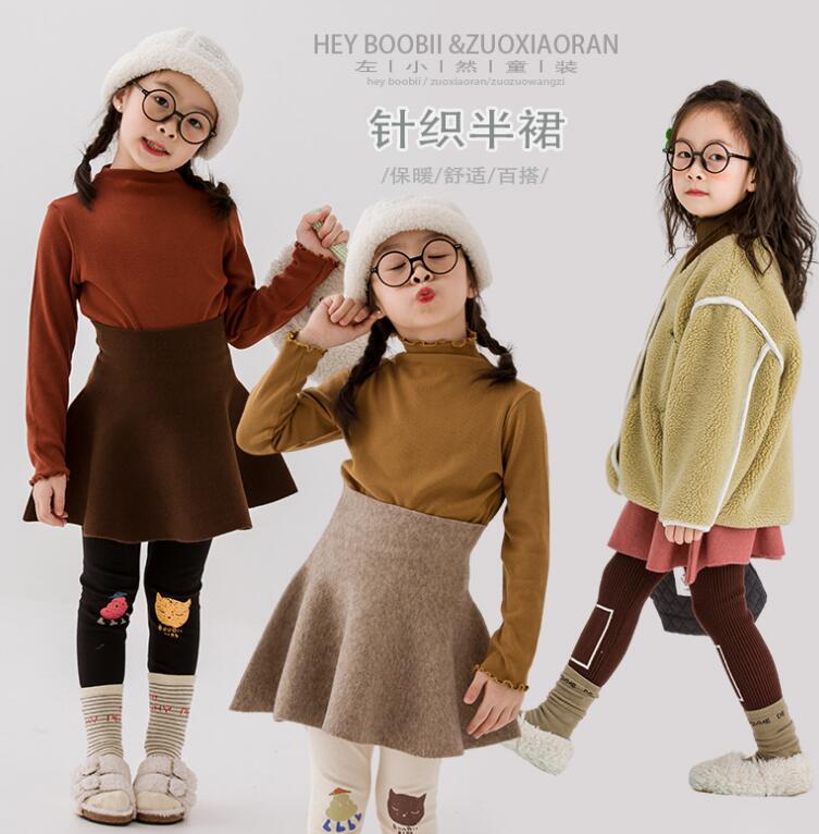 2023秋冬新品★子供服　ニットスカート★90-150cm★3色