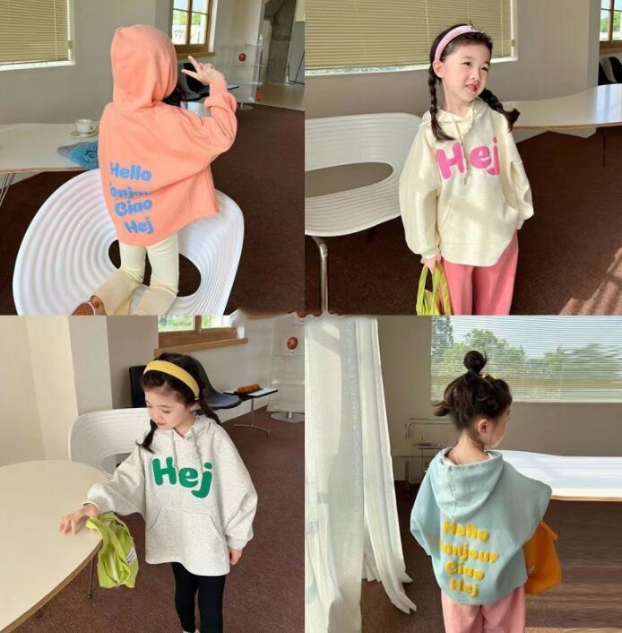 2023★春秋新作★韓国風子供服★パーカー★4色90-140CM