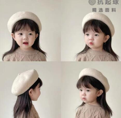 2023秋冬新品★子供用★帽子　ベレー帽子★10色選べ