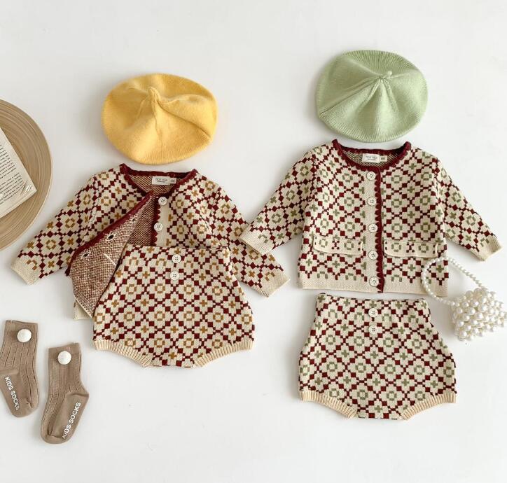 2023秋冬新品★ベビー服★カーディガン&ズボン分けて★66-90cm★2色