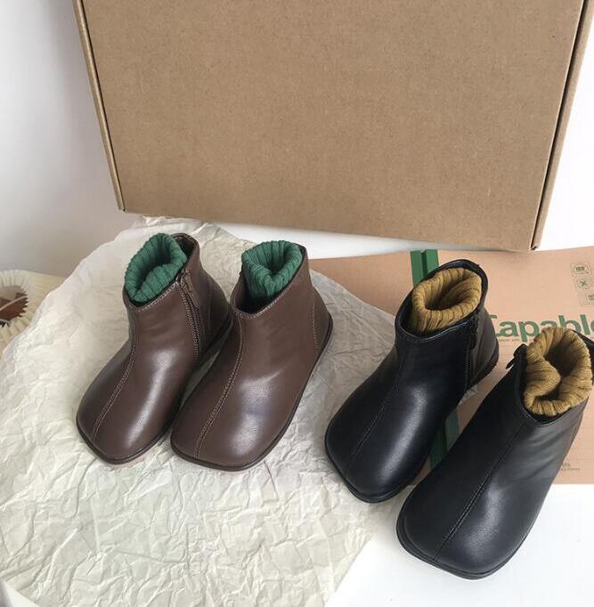 2023★春秋新作★シューズ★キッズ靴★マーティンブーツ★2色21-30