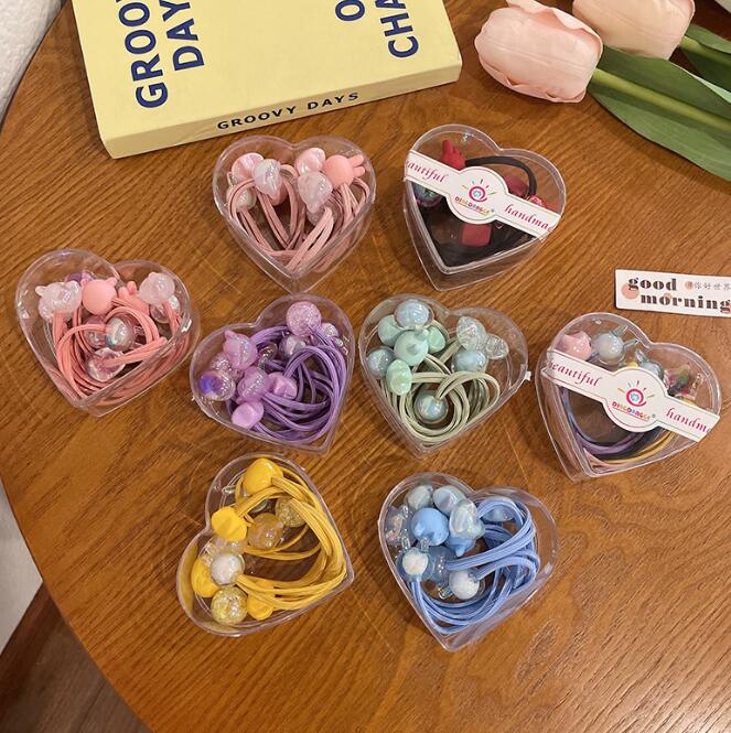 髪飾り★まとめ髪用★ヘアアクセサリー★子供用★キッズ★ヘアゴム★5枚入り★多色