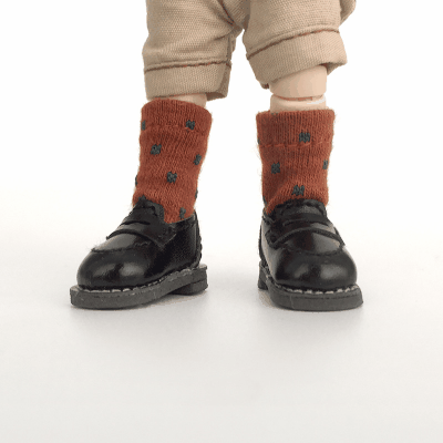 ドール用衣装 人形doll 着せ替え ob11/BJD/blythe/DDF/ymy/pd9/GSC 靴下 ソックス ドット柄 6色