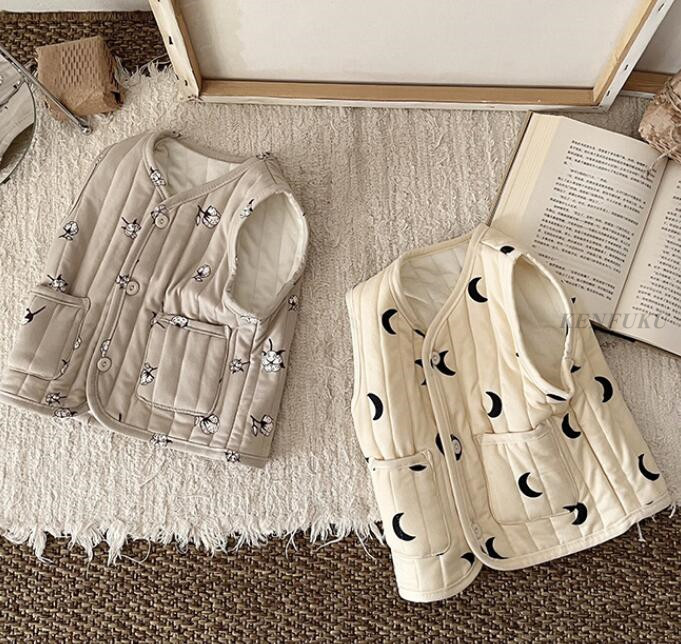 2023秋冬★子供服　ベストコート★90-130cm★5色