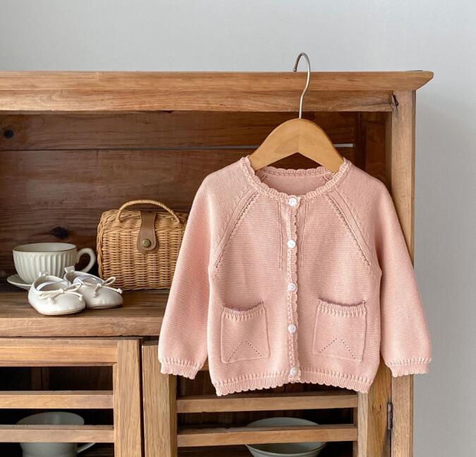 「2023秋」子供服★トップス★カーディガン★ニット★韓国風子供服★ベビー★66-100CM