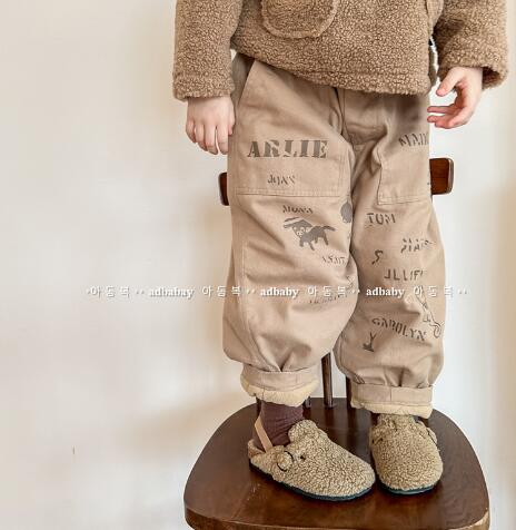 2023秋冬新作★キッズ服　厚手ズボン★80-130★2色