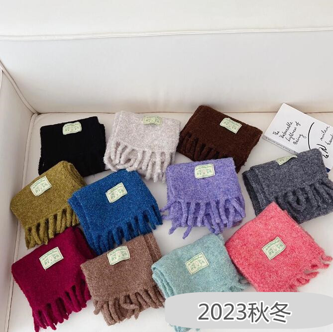 「2023秋冬」★子供用★マフラー★防寒★襟巻き★スカーフ★男女兼用★暖かい★11色