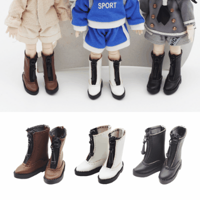 新品 ドール用衣装 人形doll 着せ替え ob11/BJD/molly/DOD 革靴 ブーツ シューズ 5色