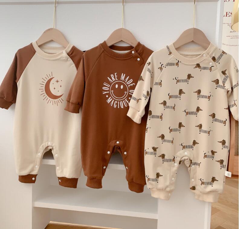 2023★春秋新作★韓国風ベビー服★ロンパース★3色66-90CM