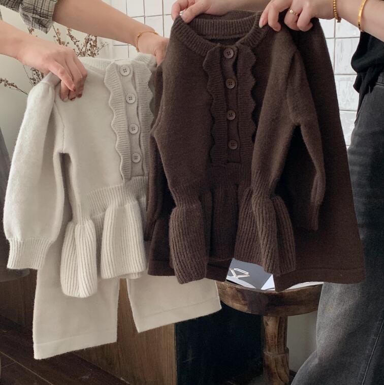 2023秋冬★子供服　セーター+ズボン　セットアップ★90-140cm★2色