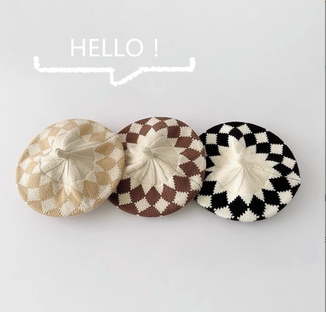 子供用★帽子★ベレー帽★ベビー★ニット帽子★男女兼用★暖かい★防寒★3色