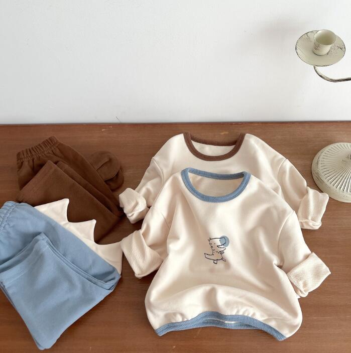 2023★春秋新作★韓国風ベビー服★トップス+ズボン2セット★2色73-100CM