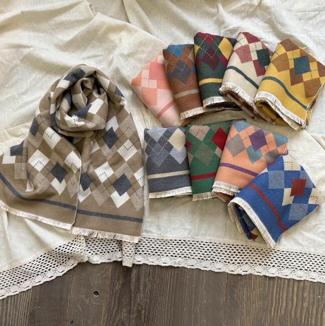 子供用★マフラー★防寒★襟巻き★スカーフ★キッズ★男女兼用★暖かい★10色