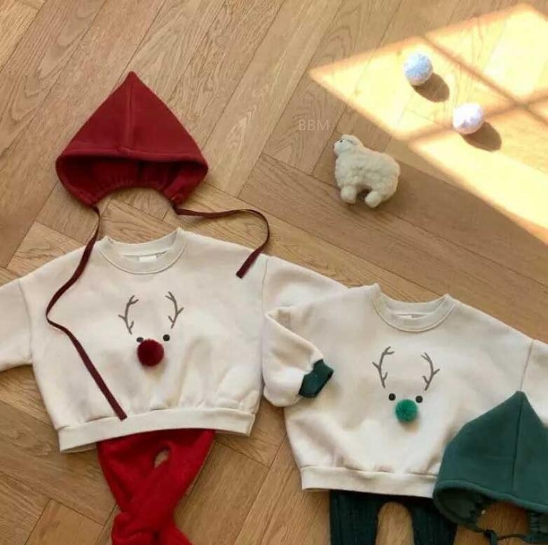 2023★秋冬新作★韓国風ベビー服★クリスマス★トレーナー★2色73-100CM