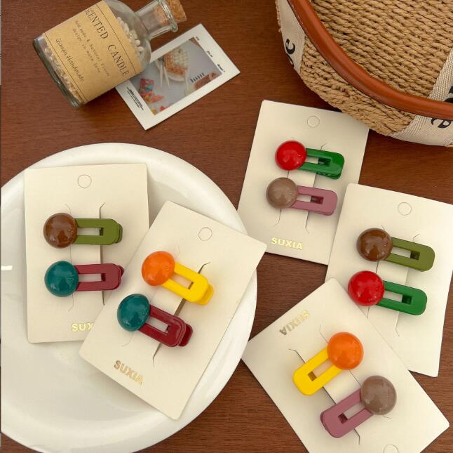 髪飾り★まとめ髪用★ヘアアクセサリー★子供用★ヘアピン★2枚入り★可愛い★多色