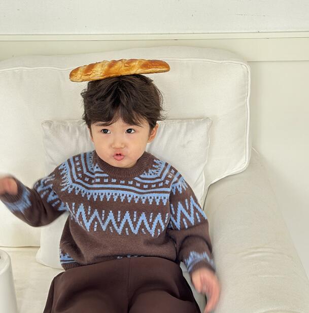 子供服★トップス★ニット★セーター★韓国風子供服★キッズ男の子★90-130CM