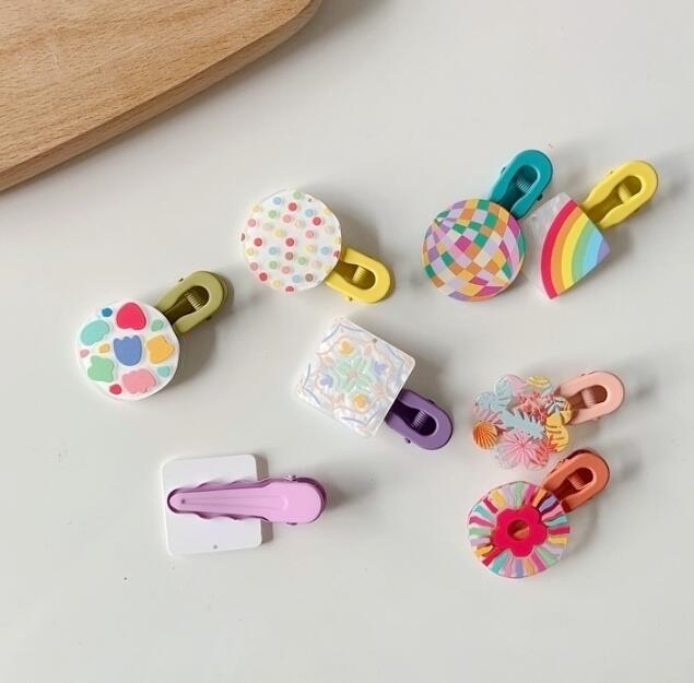 髪飾り★まとめ髪用★ヘアアクセサリー★子供用★キッズ★ヘアピン★2枚入り★多色