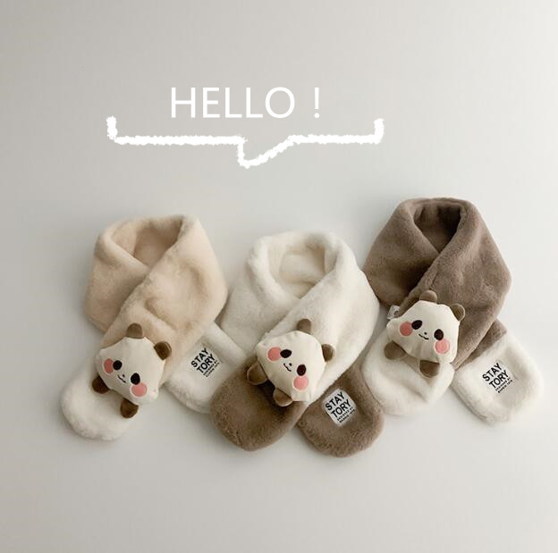 大割引!「数量限定」子供用★マフラー★防寒★襟巻き★キッズ★男女兼用★パンダ★暖かい★7色