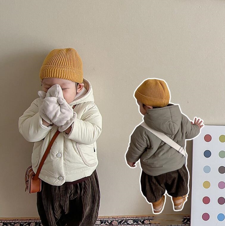 2023★秋冬新作★韓国風ベビー服★コート★アウター★裏起毛★2色66-100CM