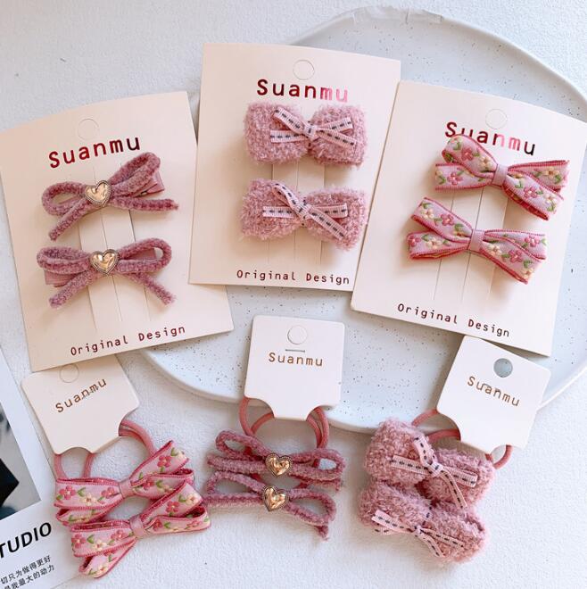 髪飾り★まとめ髪用★ヘアアクセサリー★子供用★ヘアゴム★ヘアピン★多色