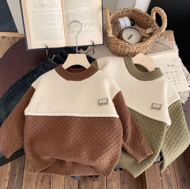 子供服★トップス★ニット★セーター★キッズ男の子★韓国風子供服★2色★90-140CM