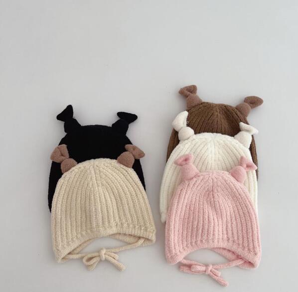 子供用★帽子★ベビー★男女兼用★暖かい★防寒★ニット帽子★可愛い★5色