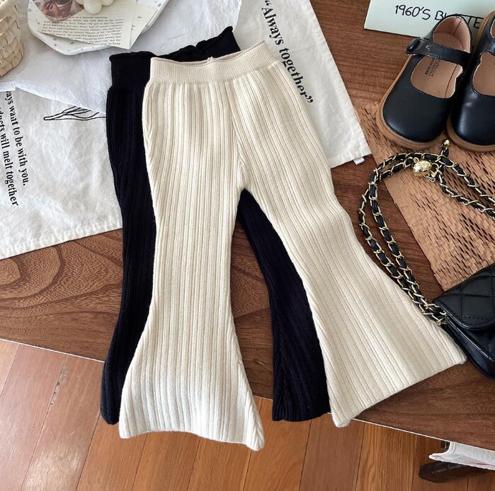 2023★秋冬新作★韓国風子供服★ズボン★厚手★2色90-140CM