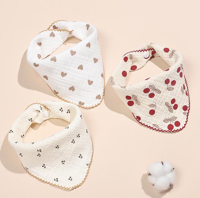 新登場★ベビー用　三角涎掛け★棉質　7種★食事用★