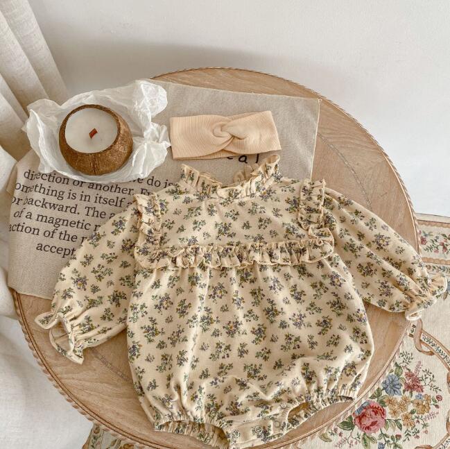 子供服★連体服★ロンパース★長袖★韓国風子供服★ベビー★花柄★可愛い★66-90CM