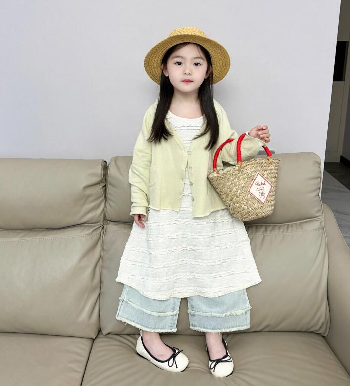 2024年新品★子供服 　カーディガン&ワンピース&ズボン分けて販売★90-140cm★