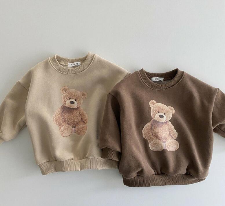 2024年新★子供服　裏起毛付きトップス★73-100cm★2色