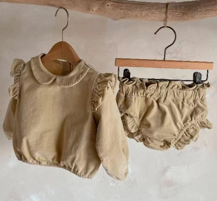 2024春新品★ベビー服★トップス+ズボン　セット★66-90cm★2色