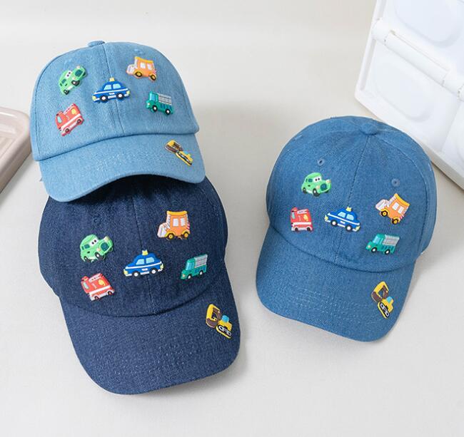 子供用★帽子★キャップ★野球帽★キッズ★男女兼用★デニム★カジュアル★3色