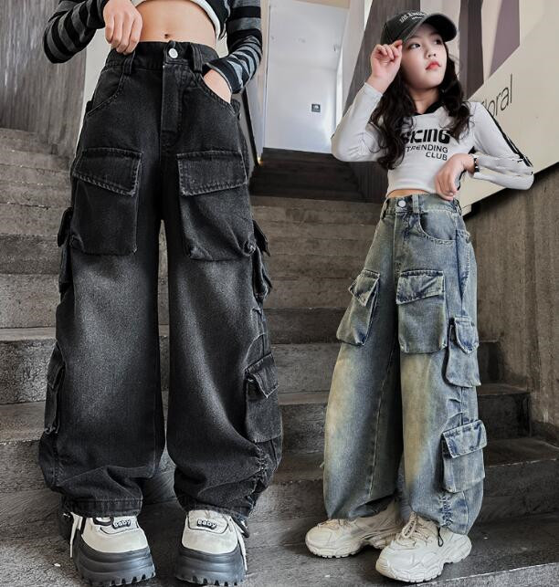 2024新品★子供服★デニムズボン★120-170cm★2色