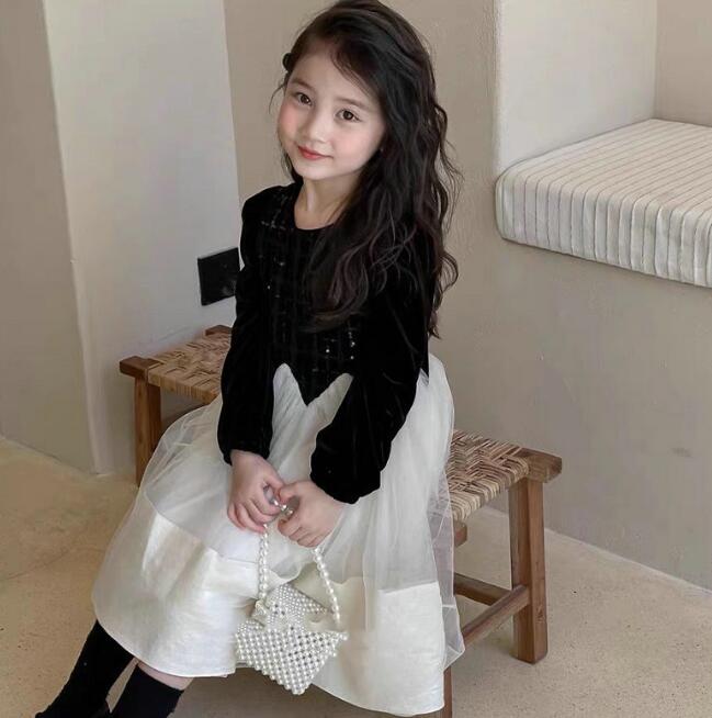 子供服★長袖★ワンピース★ドレス★キッズ女の子★韓国風子供服★5-13#