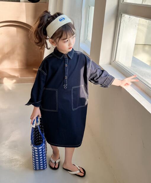 2024★春秋新作★韓国風子供服★長袖★ワンピース★80-130CM