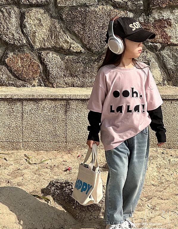 2024春新品★子供服　長袖　重ね着トップス★100-160cm