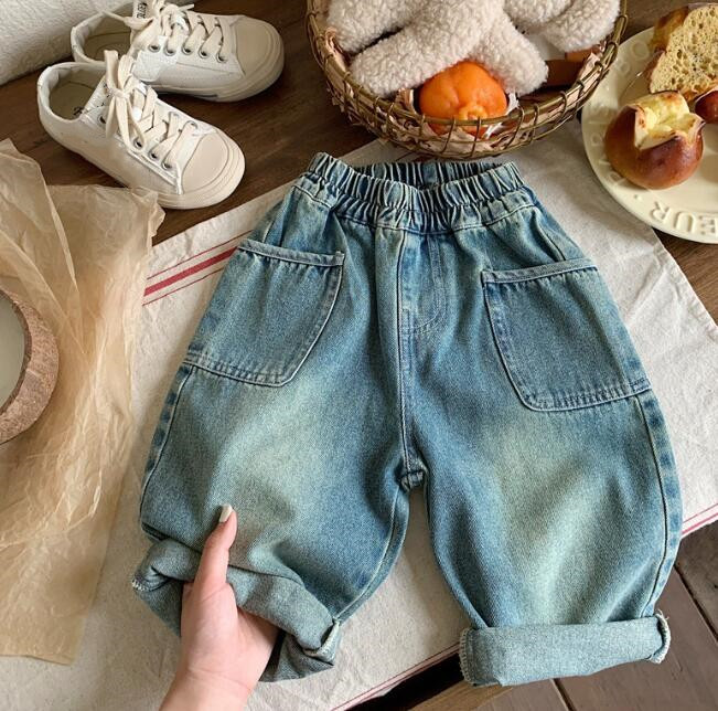 「2024」子供服★ズボン★ボトムス★ジーンズ★韓国風子供服★キッズ★男女兼用★80-130CM