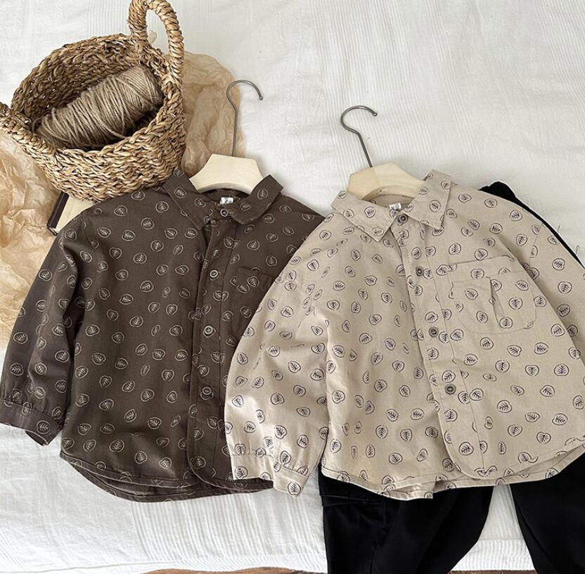 子供服★トップス★長袖シャツ★韓国風子供服★キッズ★男女兼用★2色★90-140CM