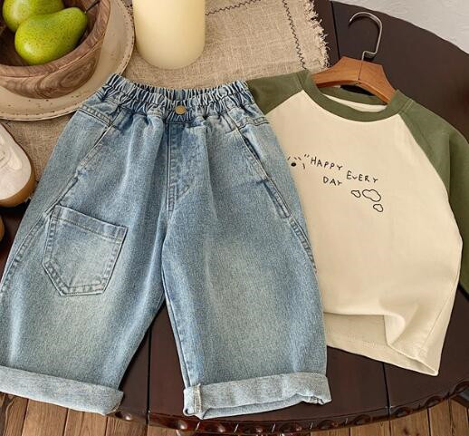 「2024」子供服★ズボン★デニム★ジーンズ★韓国風子供服★キッズ★80-130CM