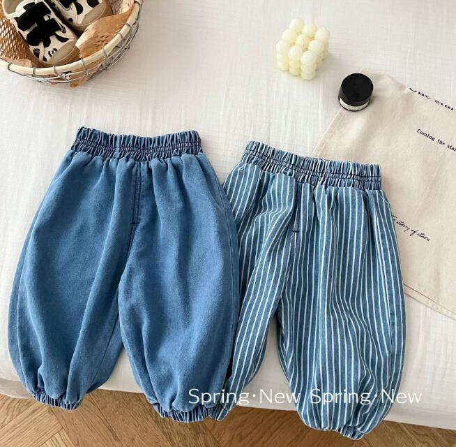 「2024」子供服★ズボン★ジーンズ★韓国風子供服★キッズ★男女兼用★2色★73-120CM