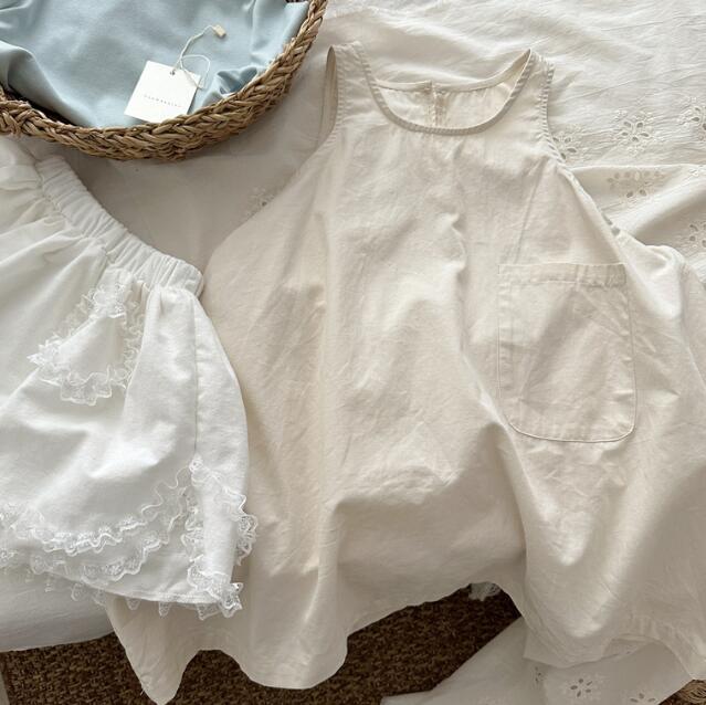 「2024」子供服★ワンピース★袖なし★韓国風子供服★キッズ女の子★80-130CM