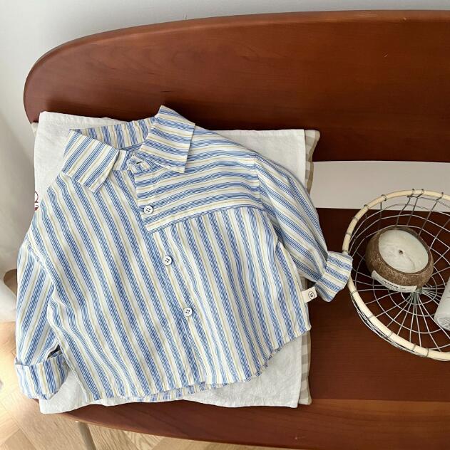 「2024」子供服★トップス★ワイシャツ★韓国風子供服★キッズ男の子★73-120CM