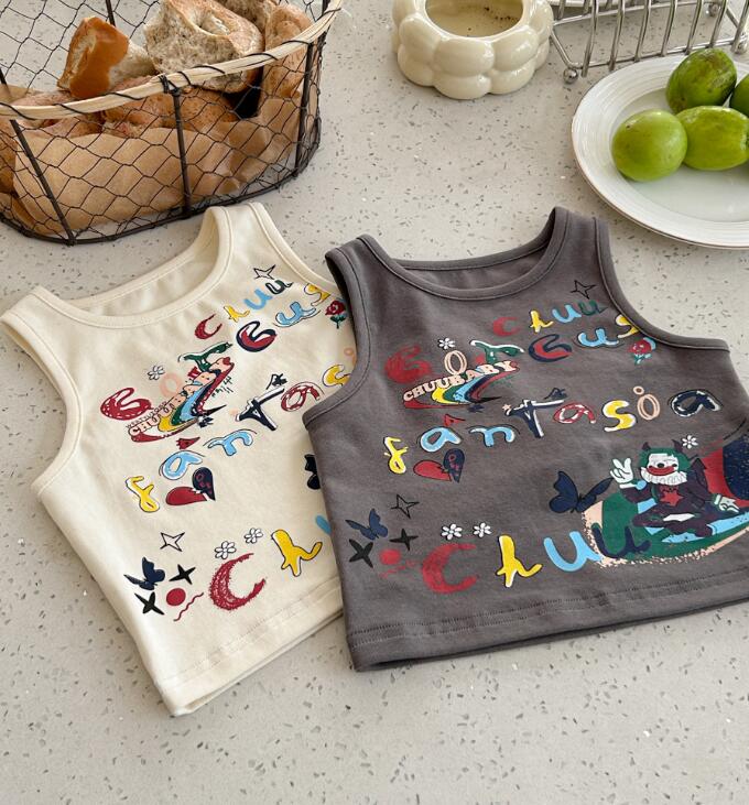 2024★春夏新作★韓国風子供服★ベスト★2色90-140CM