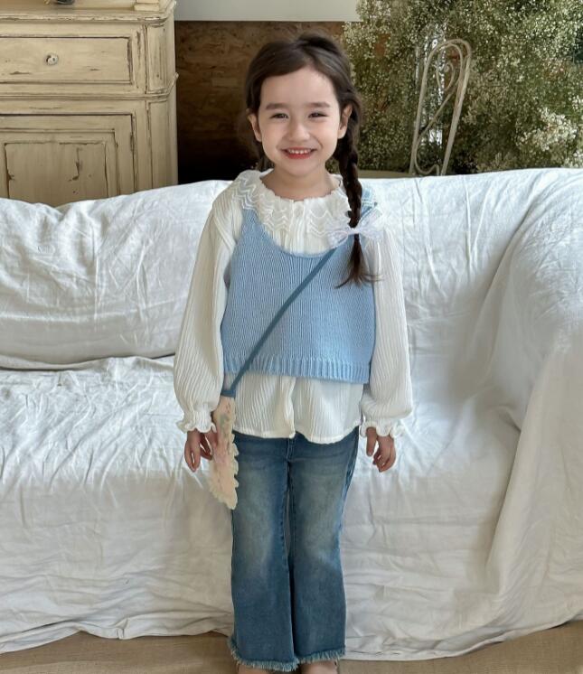 2024★春秋新作★韓国風子供服★ベスト★2色90-150CM