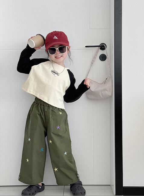 2024新品★子供服★トップス&刺繍ズボン分けて販売★100-150cm★