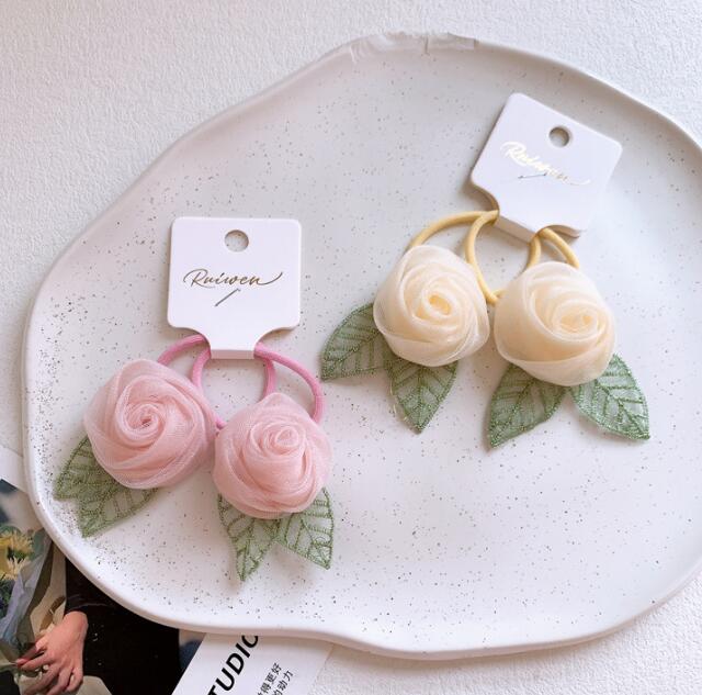 髪飾り★まとめ髪用★ヘアアクセサリー★子供用★ヘアゴム★2枚入り★可愛い